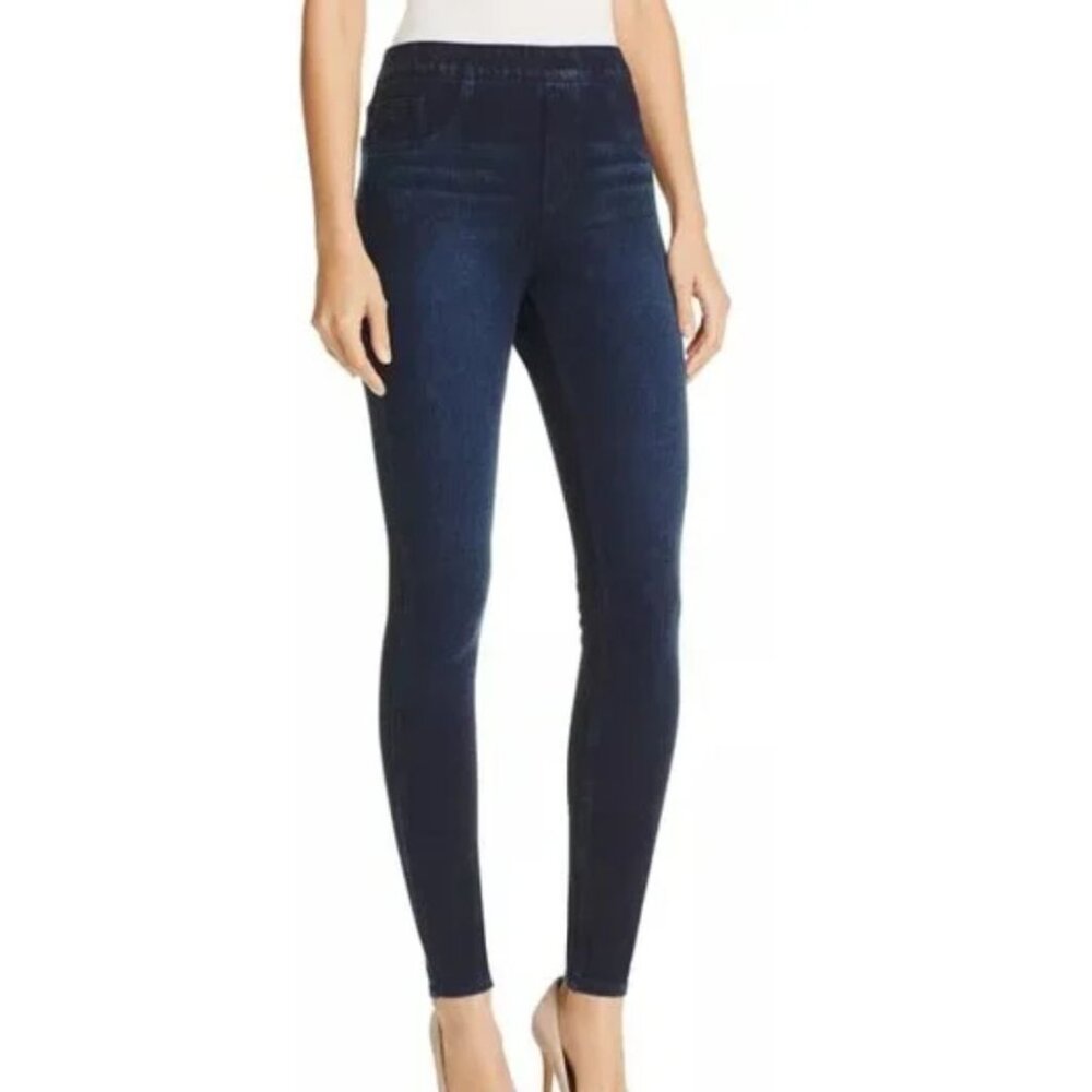 SPANX "Jean-ish" Ankle Leggings Slimming Hi-Rise "Twilight Rinse" Women XL-Tall